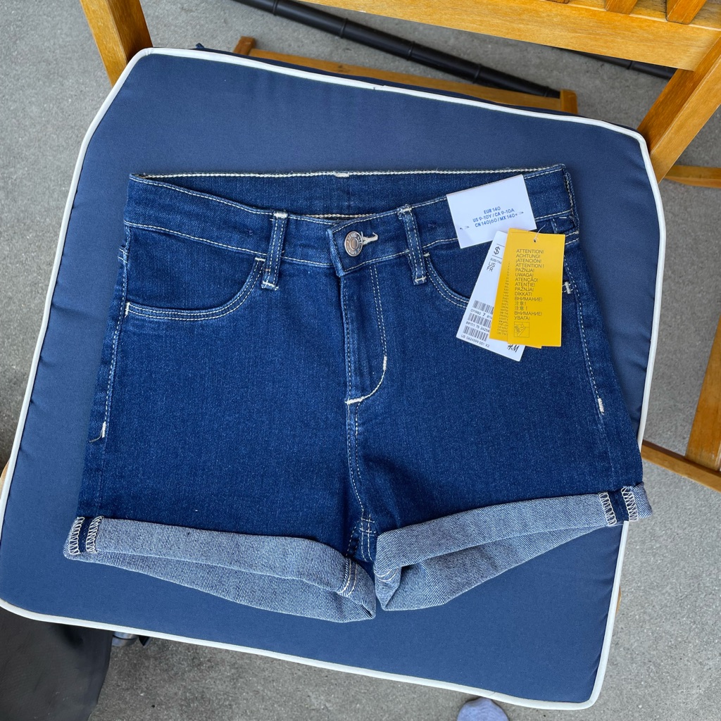 Brand New Cuffed Denim Shorts